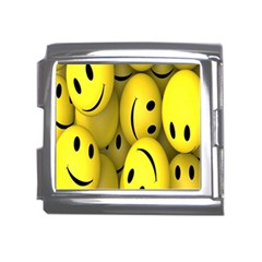 Emoji, Colour, Faces, Smile, Wallpaper Mega Link Italian Charm (18mm) by nateshop