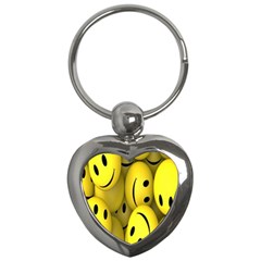 Emoji, Colour, Faces, Smile, Wallpaper Key Chain (heart) by nateshop