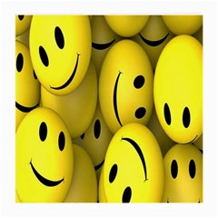 Emoji, Colour, Faces, Smile, Wallpaper Medium Glasses Cloth (2 Sides) by nateshop