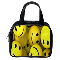 Emoji, Colour, Faces, Smile, Wallpaper Classic Handbag (one Side) by nateshop