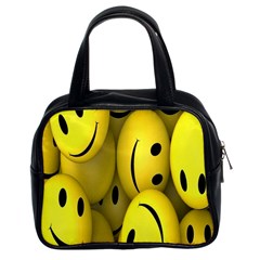 Emoji, Colour, Faces, Smile, Wallpaper Classic Handbag (two Sides) by nateshop