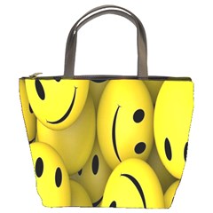 Emoji, Colour, Faces, Smile, Wallpaper Bucket Bag by nateshop