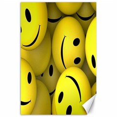 Emoji, Colour, Faces, Smile, Wallpaper Canvas 24  X 36  by nateshop