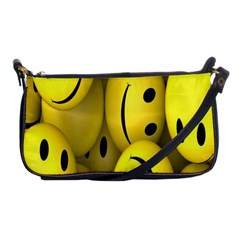 Emoji, Colour, Faces, Smile, Wallpaper Shoulder Clutch Bag by nateshop