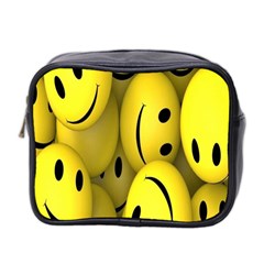 Emoji, Colour, Faces, Smile, Wallpaper Mini Toiletries Bag (two Sides) by nateshop