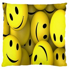 Emoji, Colour, Faces, Smile, Wallpaper Standard Premium Plush Fleece Cushion Case (one Side) by nateshop