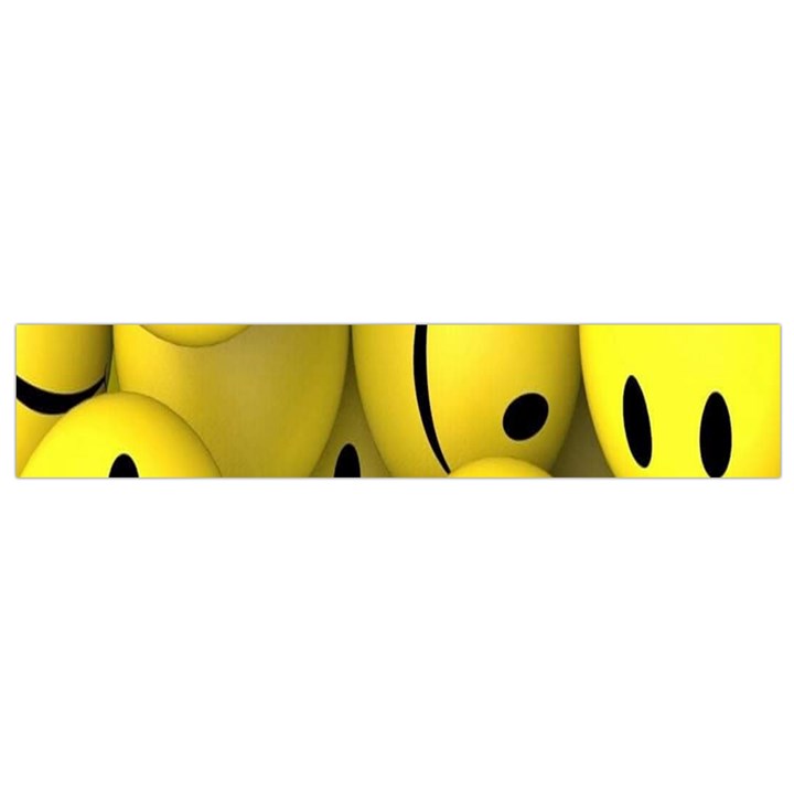 Emoji, Colour, Faces, Smile, Wallpaper Small Premium Plush Fleece Scarf