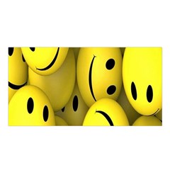 Emoji, Colour, Faces, Smile, Wallpaper Satin Shawl 45  X 80 