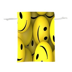 Emoji, Colour, Faces, Smile, Wallpaper Lightweight Drawstring Pouch (m) by nateshop