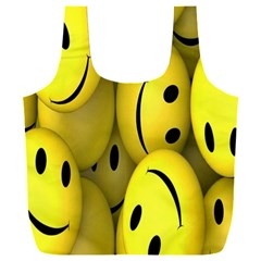 Emoji, Colour, Faces, Smile, Wallpaper Full Print Recycle Bag (xxl) by nateshop