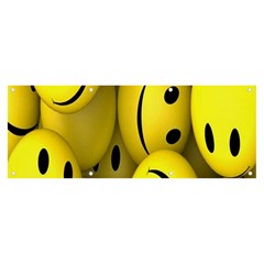 Emoji, Colour, Faces, Smile, Wallpaper Banner And Sign 8  X 3  by nateshop