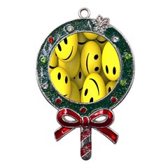 Emoji, Colour, Faces, Smile, Wallpaper Metal X mas Lollipop With Crystal Ornament by nateshop