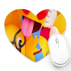 Emojis, Emoji, Hd Phone Wallpaper Heart Mousepad by nateshop