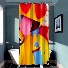 Emojis, Emoji, Hd Phone Wallpaper Shower Curtain 36  X 72  (stall)  by nateshop