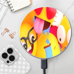 Emojis, Emoji, Hd Phone Wallpaper Wireless Fast Charger(white) by nateshop