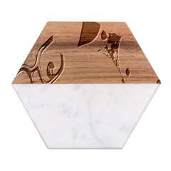 Emojis, Emoji, Hd Phone Wallpaper Marble Wood Coaster (hexagon)  by nateshop