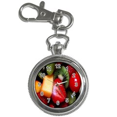 Fruits, Food, Green, Red, Strawberry, Yellow Key Chain Watches by nateshop