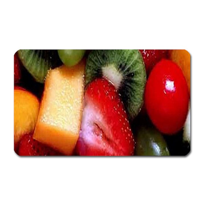 Fruits, Food, Green, Red, Strawberry, Yellow Magnet (Rectangular)