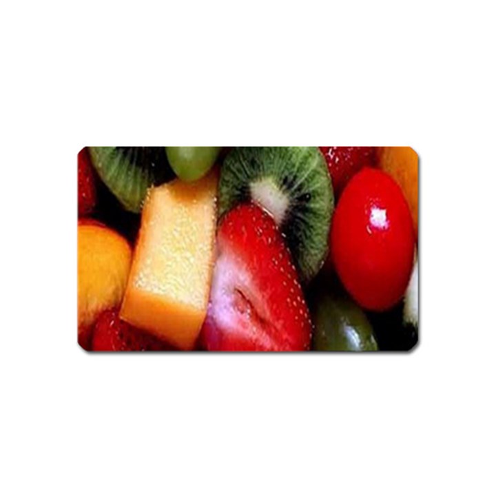 Fruits, Food, Green, Red, Strawberry, Yellow Magnet (Name Card)