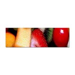 Fruits, Food, Green, Red, Strawberry, Yellow Sticker Bumper (10 pack) Front