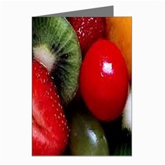 Fruits, Food, Green, Red, Strawberry, Yellow Greeting Cards (pkg Of 8) by nateshop