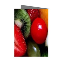 Fruits, Food, Green, Red, Strawberry, Yellow Mini Greeting Cards (pkg Of 8) by nateshop