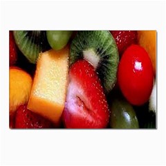 Fruits, Food, Green, Red, Strawberry, Yellow Postcards 5  X 7  (pkg Of 10) by nateshop