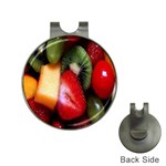 Fruits, Food, Green, Red, Strawberry, Yellow Hat Clips with Golf Markers Front