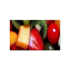 Fruits, Food, Green, Red, Strawberry, Yellow Sticker Rectangular (10 Pack) by nateshop