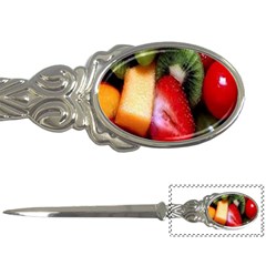 Fruits, Food, Green, Red, Strawberry, Yellow Letter Opener by nateshop