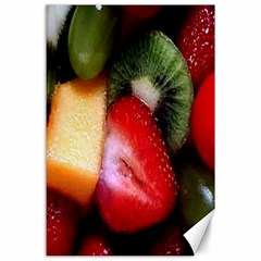 Fruits, Food, Green, Red, Strawberry, Yellow Canvas 24  X 36  by nateshop