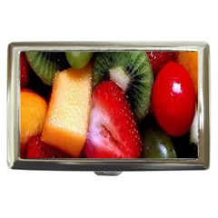 Fruits, Food, Green, Red, Strawberry, Yellow Cigarette Money Case by nateshop