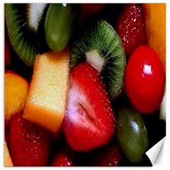 Fruits, Food, Green, Red, Strawberry, Yellow Canvas 20  X 20  by nateshop