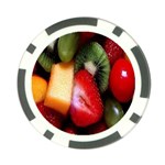 Fruits, Food, Green, Red, Strawberry, Yellow Poker Chip Card Guard Front