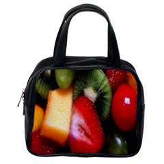 Fruits, Food, Green, Red, Strawberry, Yellow Classic Handbag (one Side) by nateshop