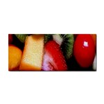 Fruits, Food, Green, Red, Strawberry, Yellow Hand Towel Front