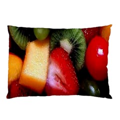 Fruits, Food, Green, Red, Strawberry, Yellow Pillow Case by nateshop