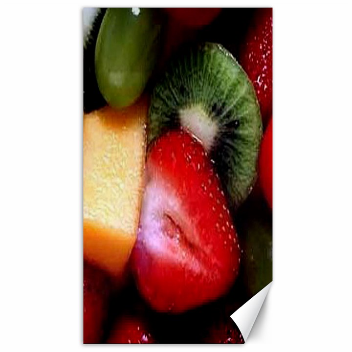 Fruits, Food, Green, Red, Strawberry, Yellow Canvas 40  x 72 