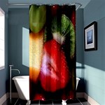 Fruits, Food, Green, Red, Strawberry, Yellow Shower Curtain 36  x 72  (Stall)  Curtain(36 X72 )