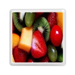 Fruits, Food, Green, Red, Strawberry, Yellow Memory Card Reader (square) by nateshop