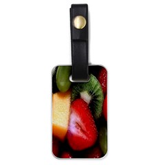 Fruits, Food, Green, Red, Strawberry, Yellow Luggage Tag (one Side) by nateshop