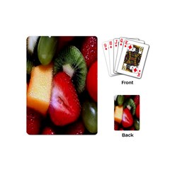 Fruits, Food, Green, Red, Strawberry, Yellow Playing Cards Single Design (mini)