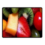 Fruits, Food, Green, Red, Strawberry, Yellow Fleece Blanket (Small) 50 x40  Blanket Front