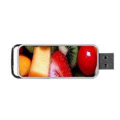 Fruits, Food, Green, Red, Strawberry, Yellow Portable Usb Flash (one Side) by nateshop