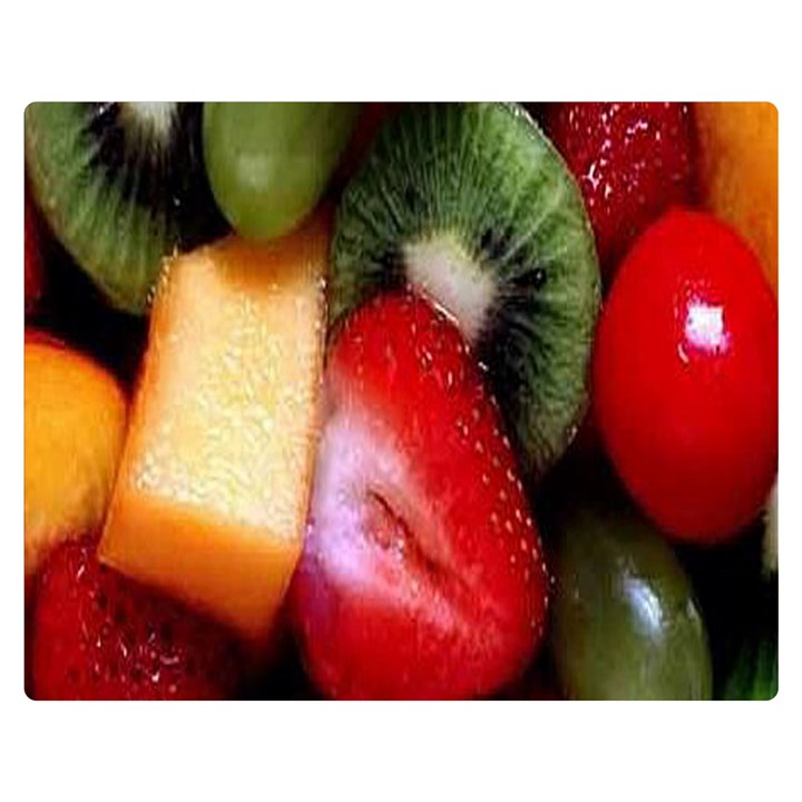 Fruits, Food, Green, Red, Strawberry, Yellow Two Sides Premium Plush Fleece Blanket (Medium)