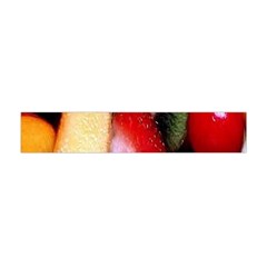 Fruits, Food, Green, Red, Strawberry, Yellow Premium Plush Fleece Scarf (mini) by nateshop