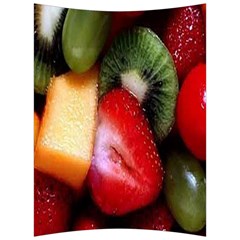 Fruits, Food, Green, Red, Strawberry, Yellow Back Support Cushion by nateshop