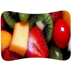 Fruits, Food, Green, Red, Strawberry, Yellow Velour Seat Head Rest Cushion by nateshop