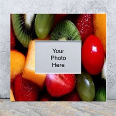 Fruits, Food, Green, Red, Strawberry, Yellow White Wall Photo Frame 5  X 7  by nateshop