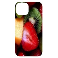 Fruits, Food, Green, Red, Strawberry, Yellow Iphone 14 Black Uv Print Case